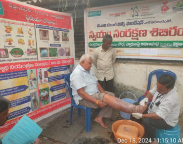 Foot Washing Demonstration at IPOD Camp